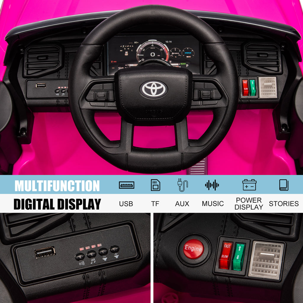 Rose Red Battery Powered Ride On Car with Parent Remote Control E781