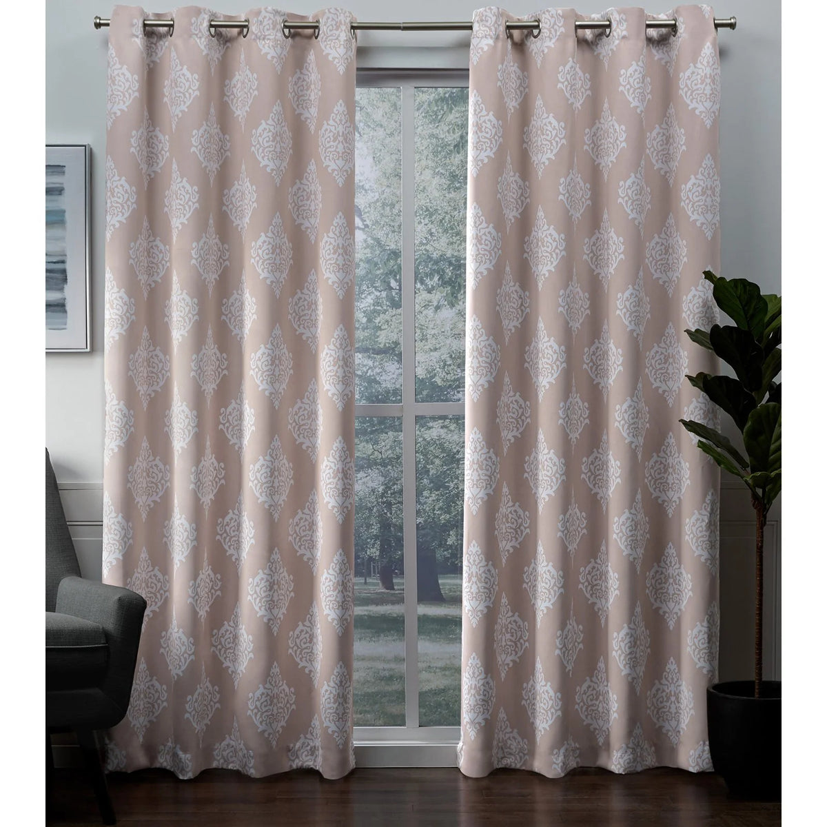 Blackout Grommet Curtain Panel Pair W336