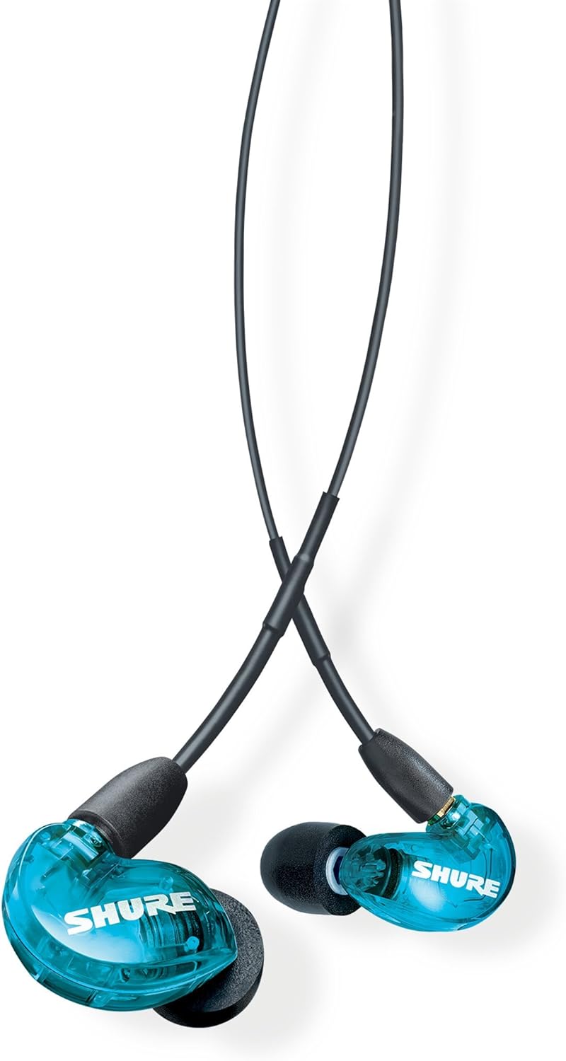 Clear Wired Sound Isolating Earphones with Carrying Case and Fit Kit Y337