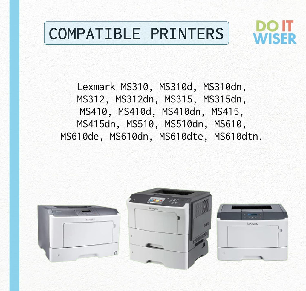 Compatible Printer Toner Cartridge Replacement for Lexmark 501H, Pack of 2 Z7859