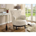 Swivel Accent Chair Graffiti Pattern T556645