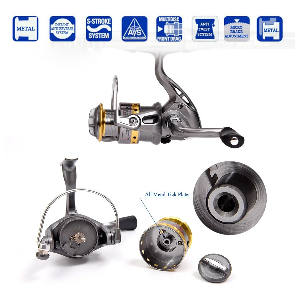 Telescopic Carbon Fiber Fishing Rod and Reel Combo Kit with Carrier Bag M532
