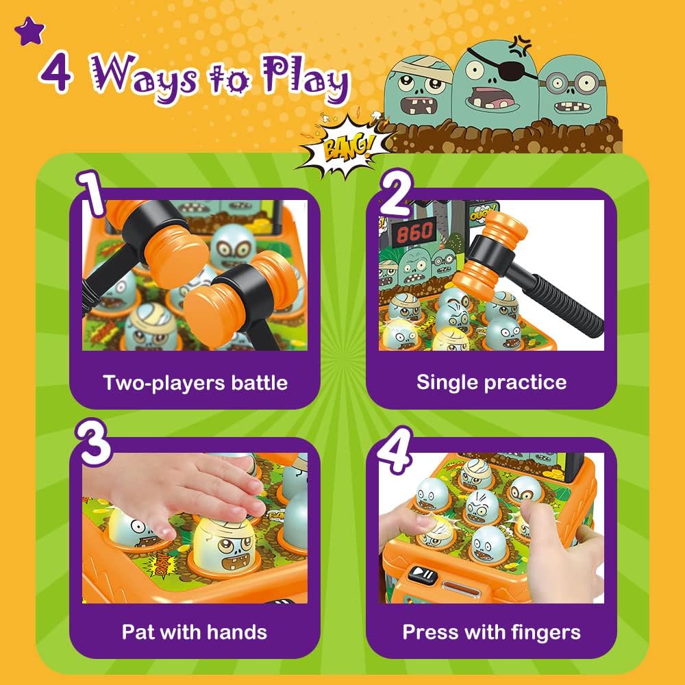 Whack Game Mole Toy with 2 Hammers V74906