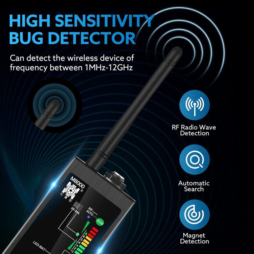 RF Signal Detector Bug Detector Anti Tracking Camera Detector Finder C512080