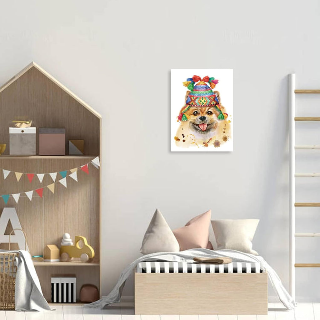 Cute Dog Canvas Wall Artwork 12*16inch K135
