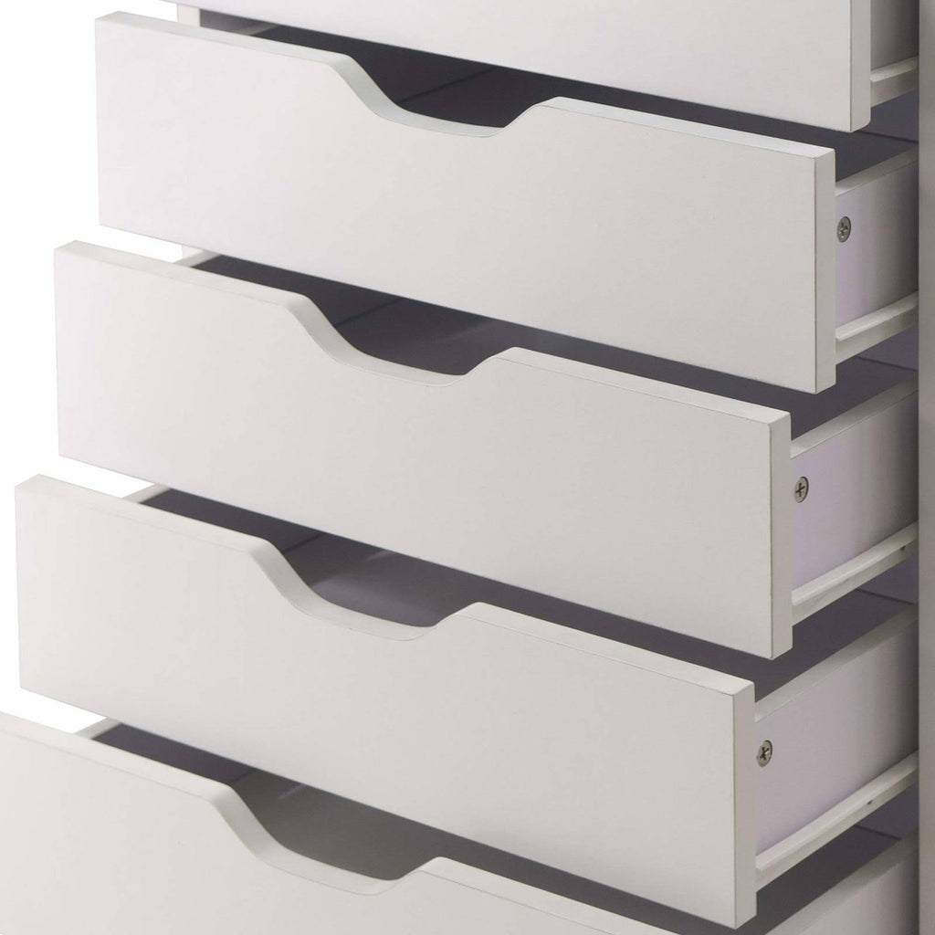 White 7 Drawers Cabinet C2826