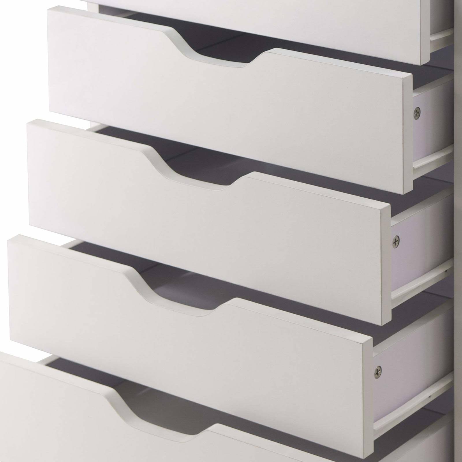 White 7 Drawers Cabinet C2826