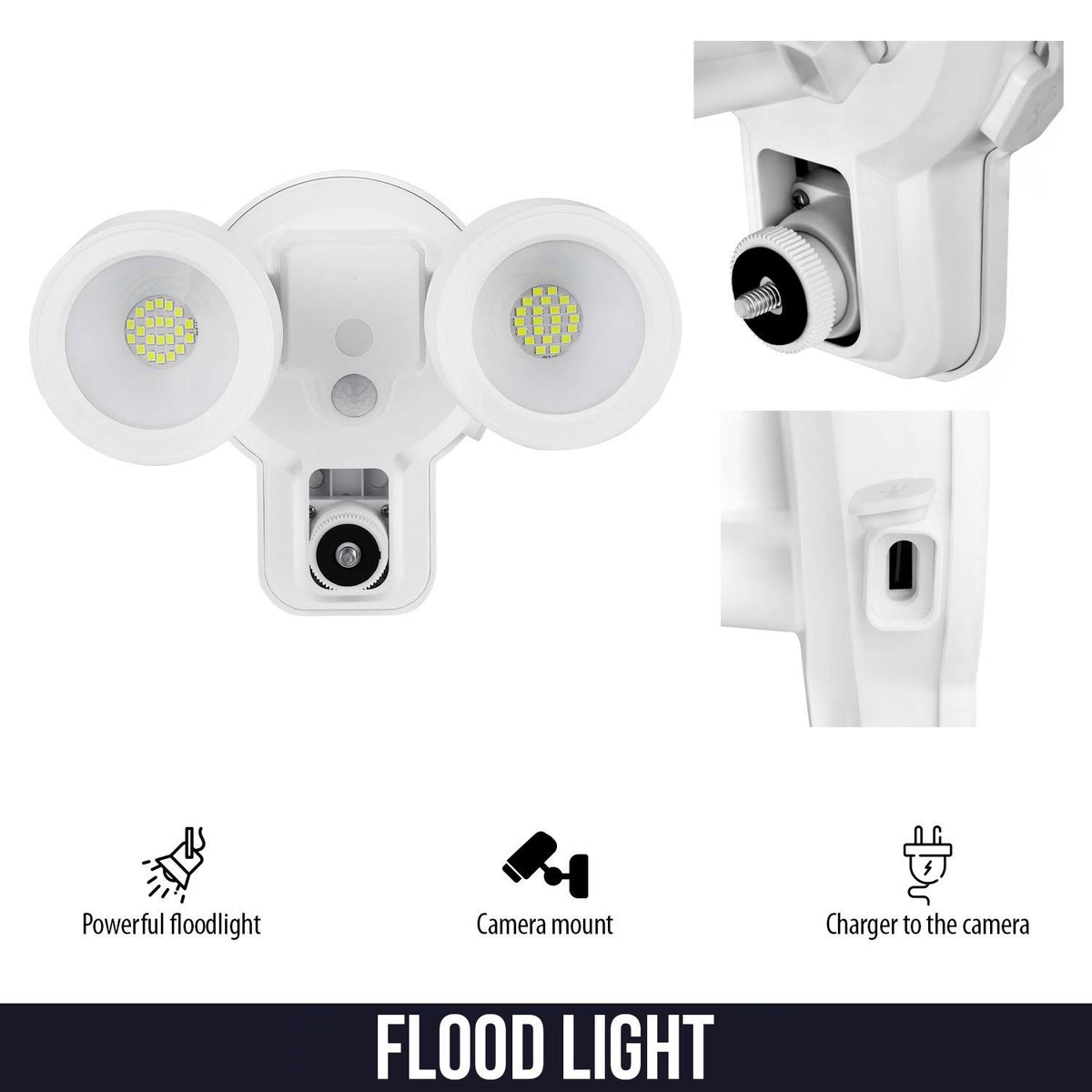 3-in-1 Floodlight, Charger and Mount for Arlo Ultra/Ultra 2 and Arlo Pro 3/Pro 4 (White) W347463