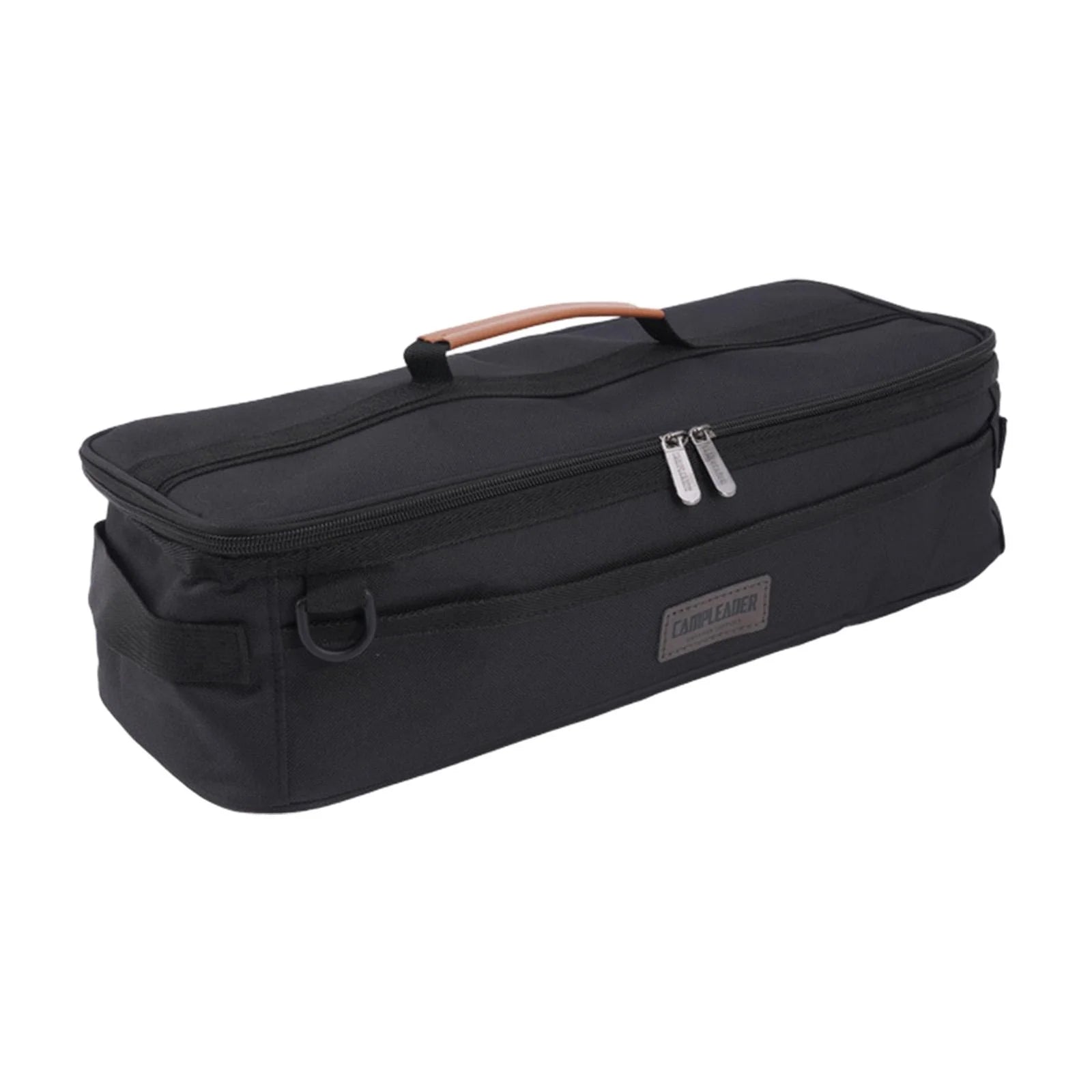 Tent Pole Bag with Handle Pockets Storage Bag for Hiking Travel black H577356
