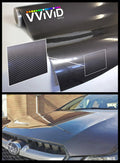 Dark Grey Carbon Fiber Vinyl Wrap Film 5ft x 5ft Pack of 2 K602721
