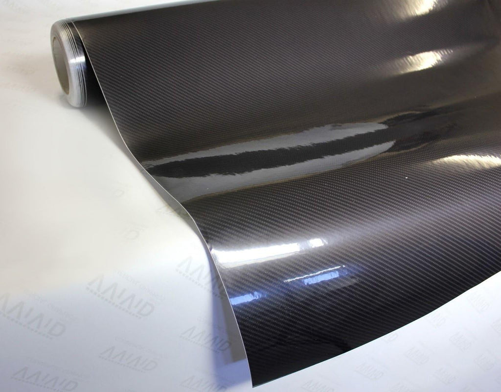 Dark Grey Carbon Fiber Vinyl Wrap Film 5ft x 5ft Pack of 2 K602721