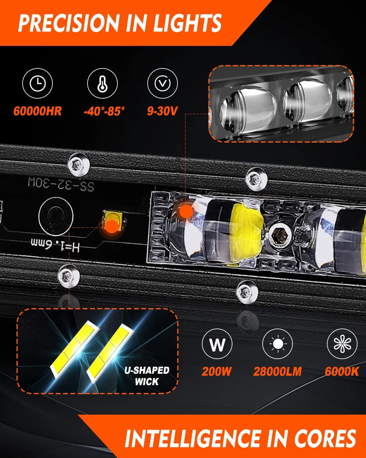 43 inch LED Light Bar 30000 LM Off Road Light Bar Q40637