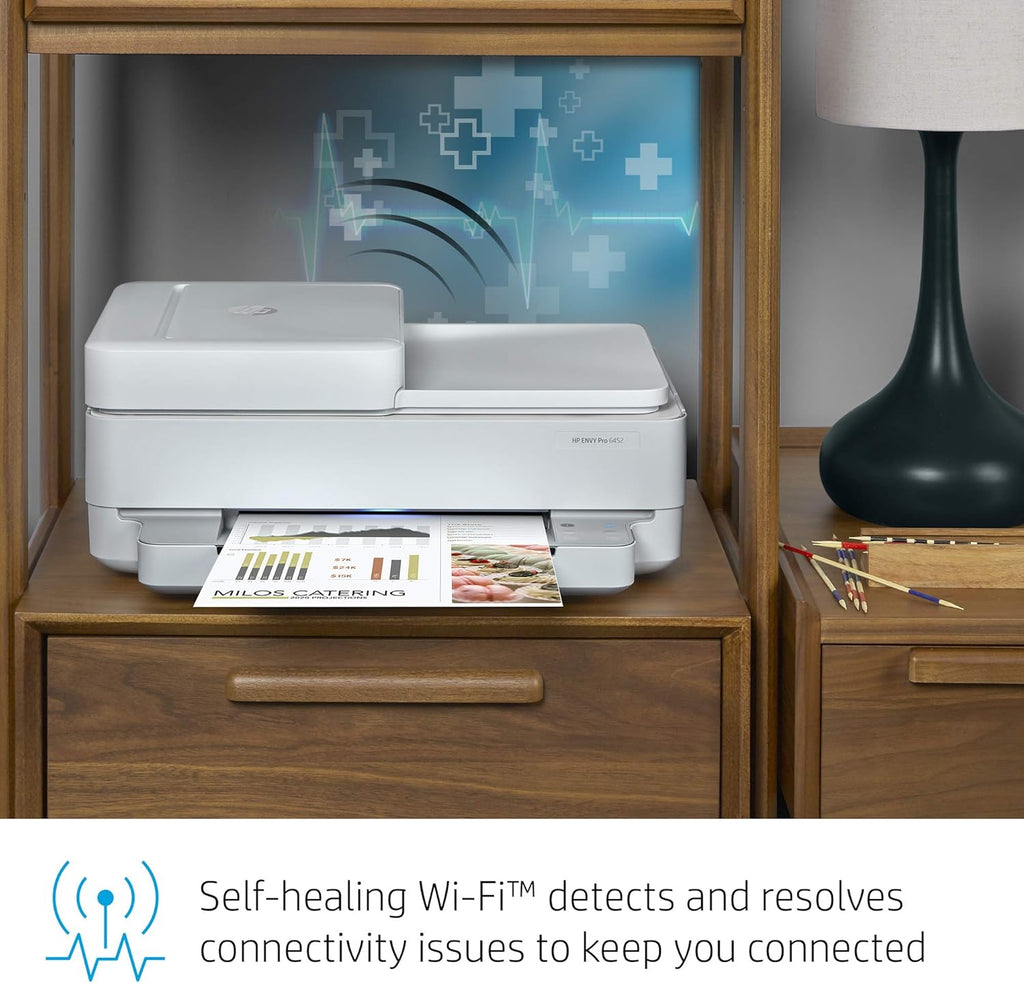 Wireless Inkjet Color Printer with Auto Document Feeder, 2-Sided Printing T4090
