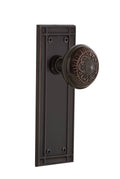 Mission Plate Passage Door Knob, Timeless Bronze F135619