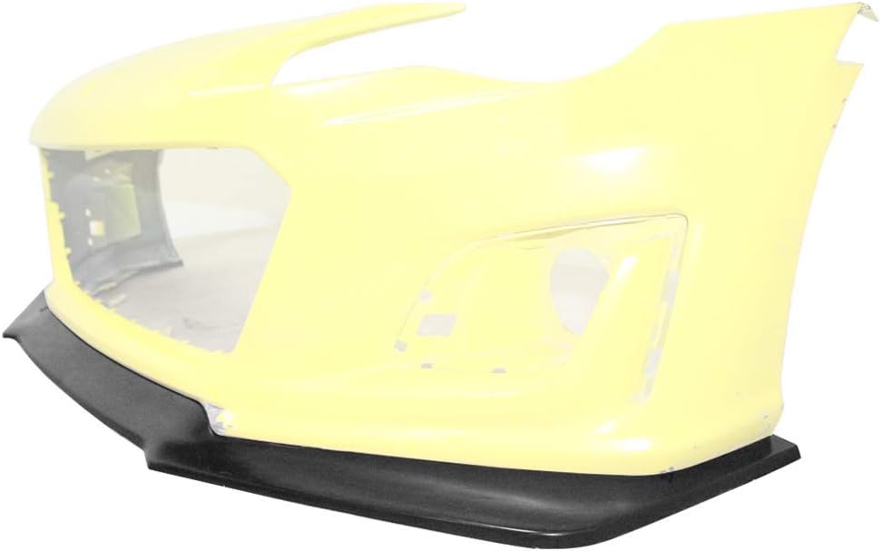 Front Bumper Lip Unpainted Black PU Bumper Spoiler Splitter C4501