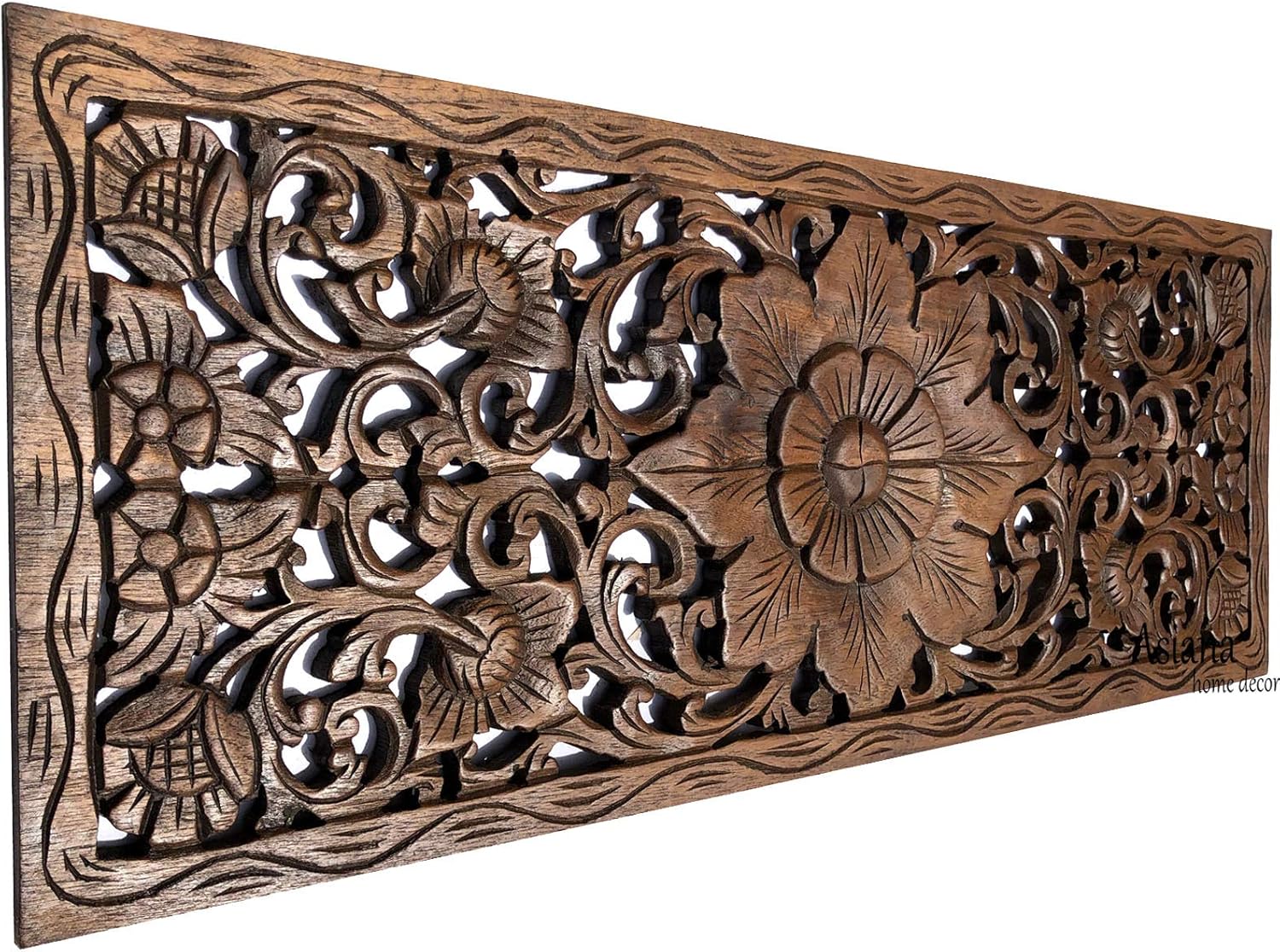Large Carved Wood Wall Panel H161901