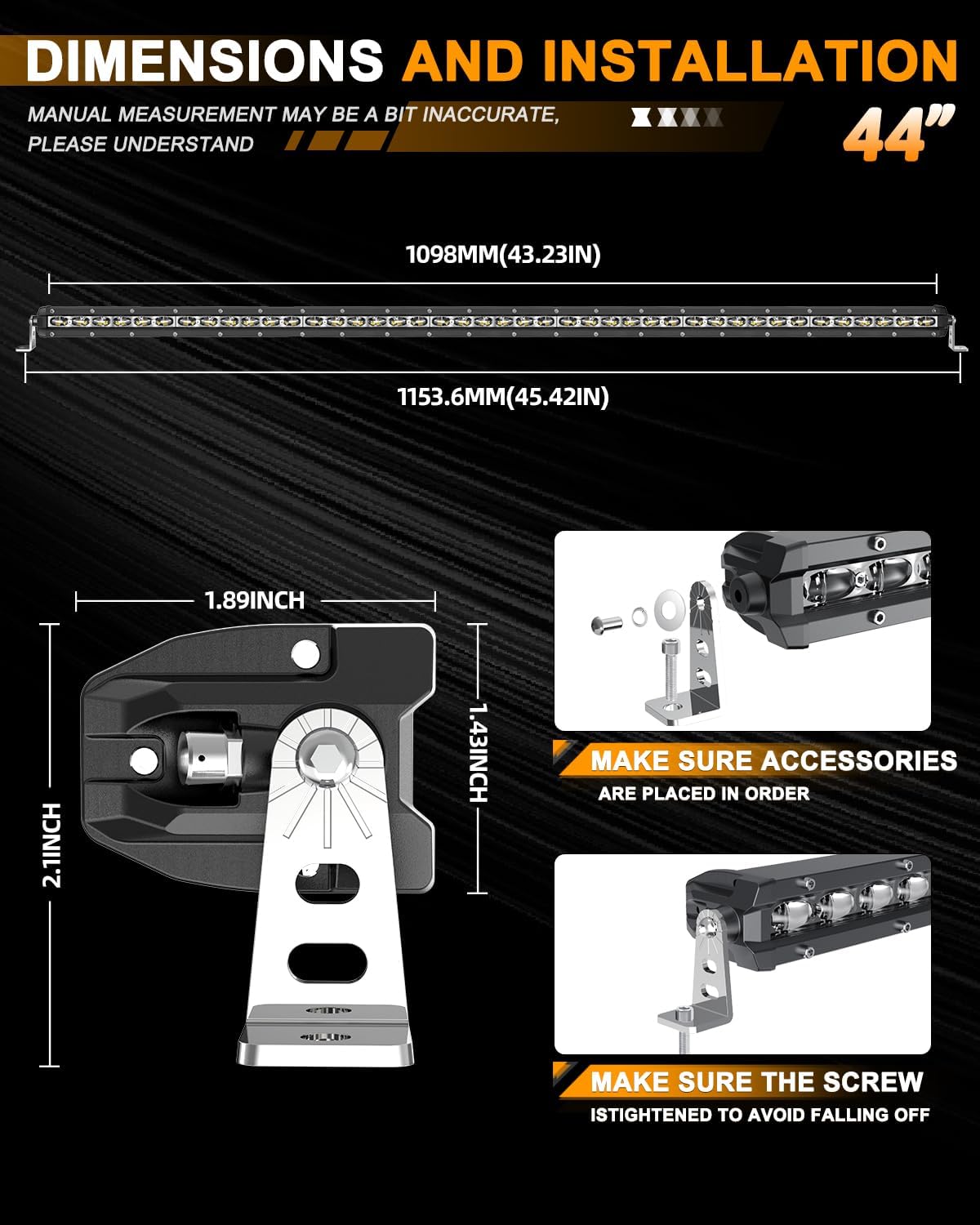 43 inch LED Light Bar 30000 LM Off Road Light Bar Q40637