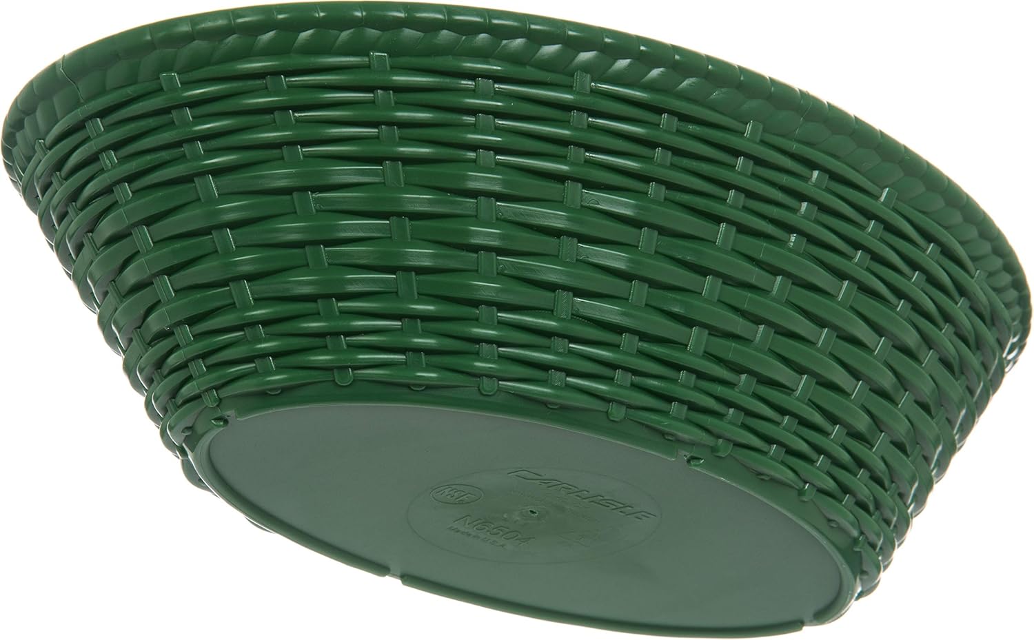 Oval Serving Basket, 9" x 6", Green, Pack of 12 K740424
