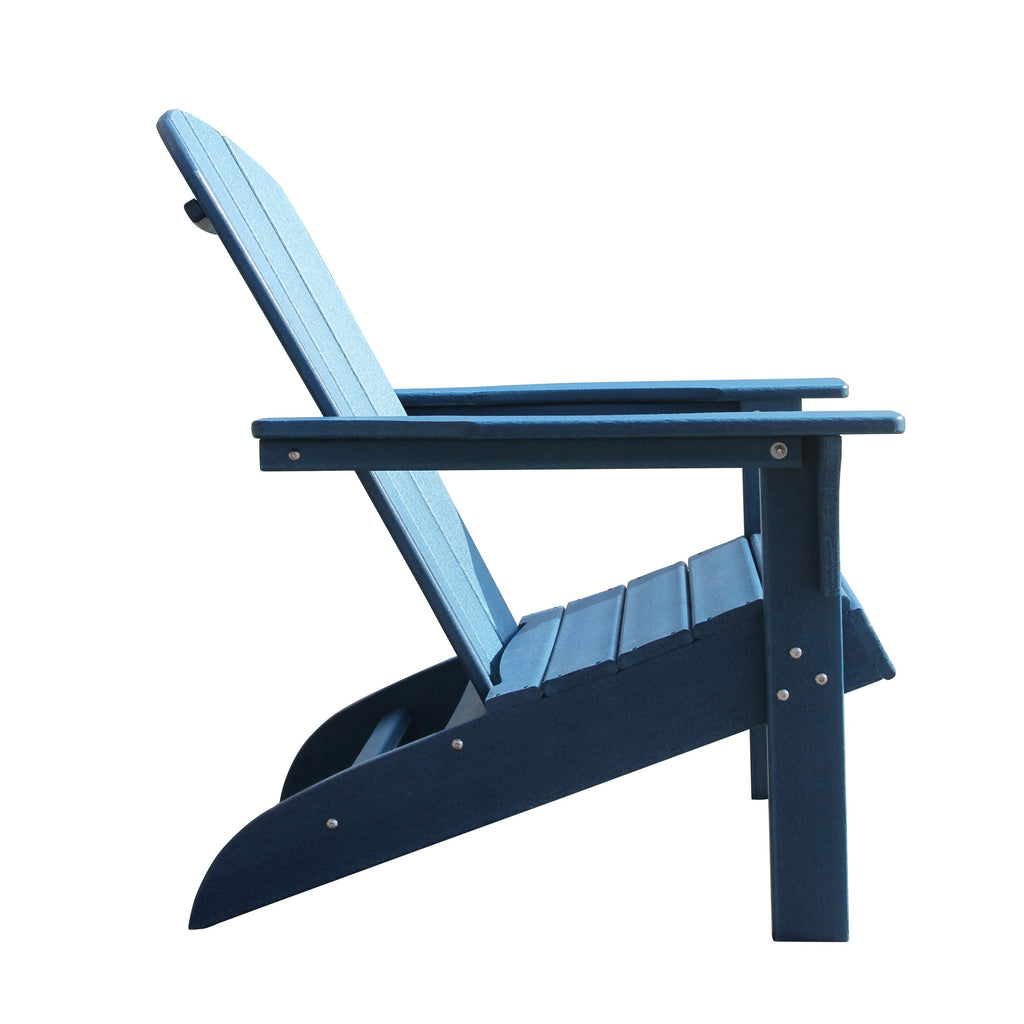 Grey Plastic Outdoor Adirondack Chair Y5890
