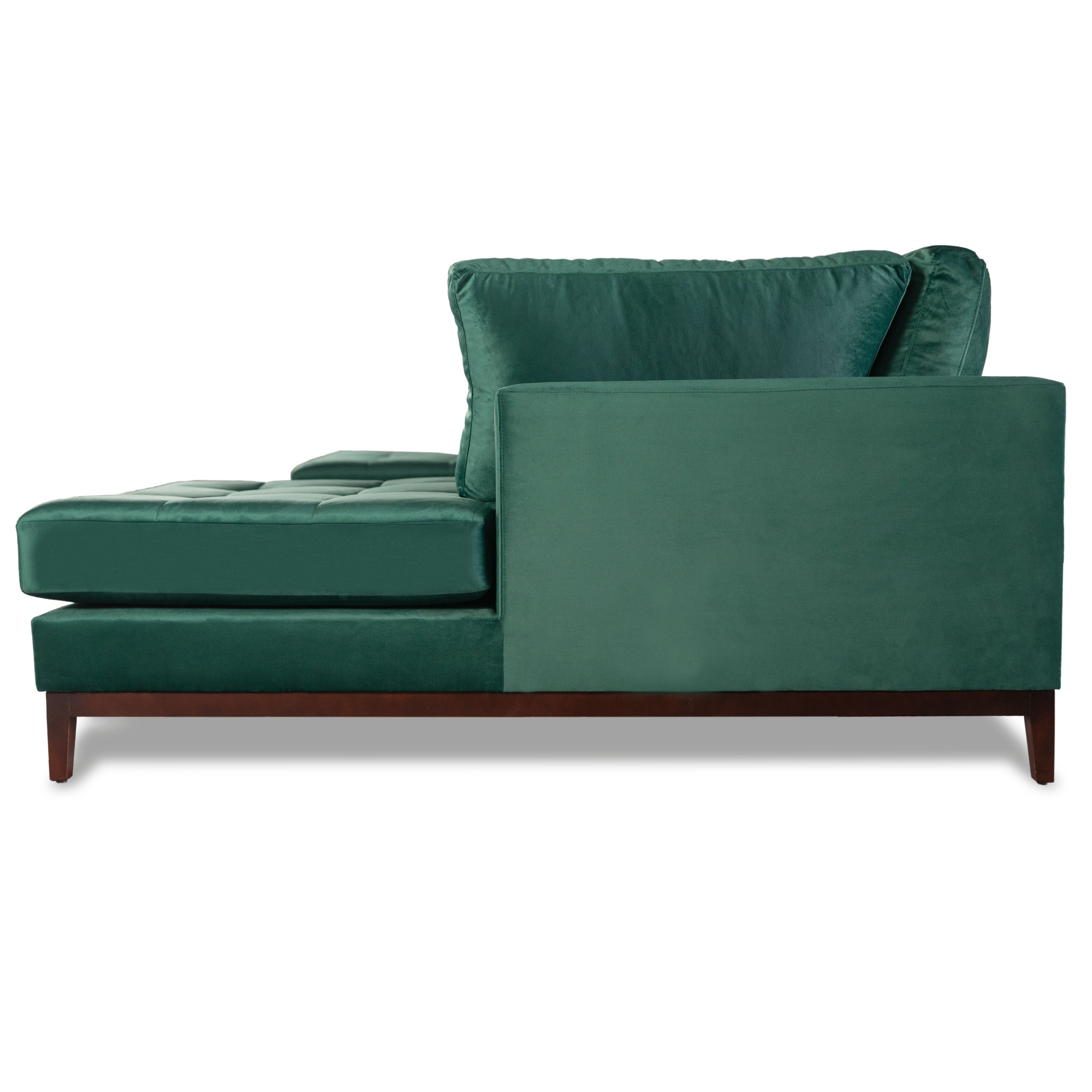 Green Velvet U Shape Sectional Couch P1534