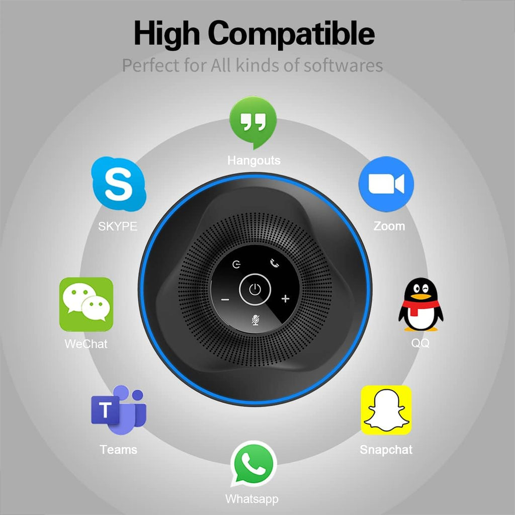 Bluetooth Speakerphone with 4 AI Noise Cancellation Mics U78012