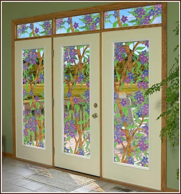 Stained Glass Film (Static Cling) 32x22 x 86x22 C58554