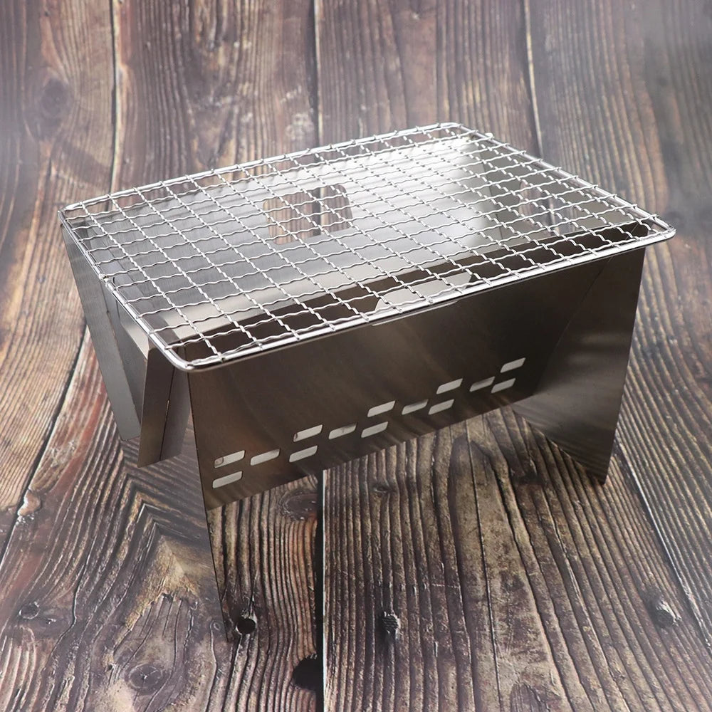 Stainless Steel Wood Burning Stove with Grill Plate J5115