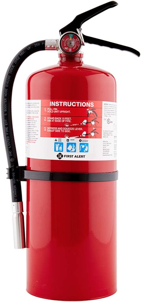 Rechargeable Fire Extinguisher UL rated 2-A:10-B:C Red Pack of 2 F3517