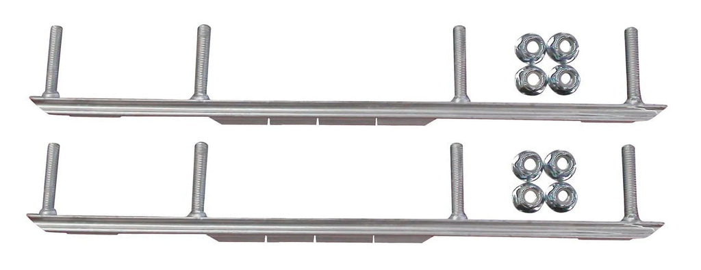 Black Snowmobile Skis with Shaper Bars Complete Kit U15876
