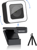 1080P 60fps HD Webcam with Light Microphone, 2 Built-in Noise Reduction Mics, Autofocus, Type C USB2.0, with Tripod I55872