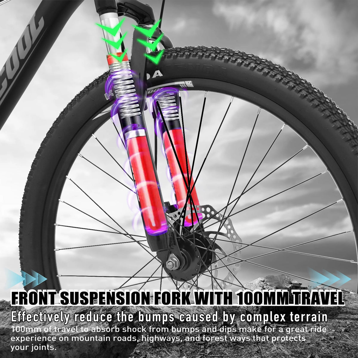 26 inch Aluminum Frame Mountain Bike with Disc Brake L8273