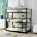 Black Triple Bunk Bed K12208