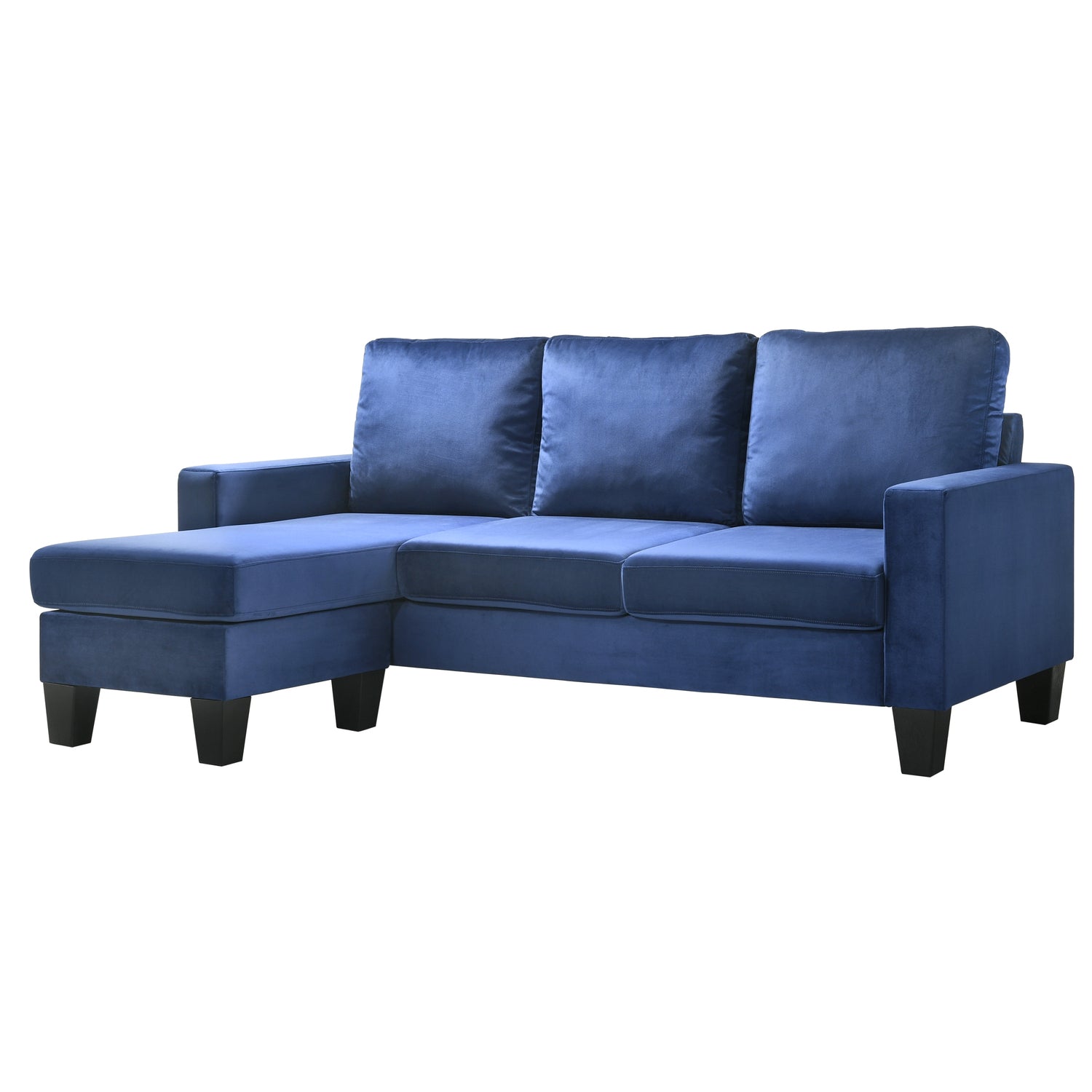 Navy Blue Sofa Chaise I9621