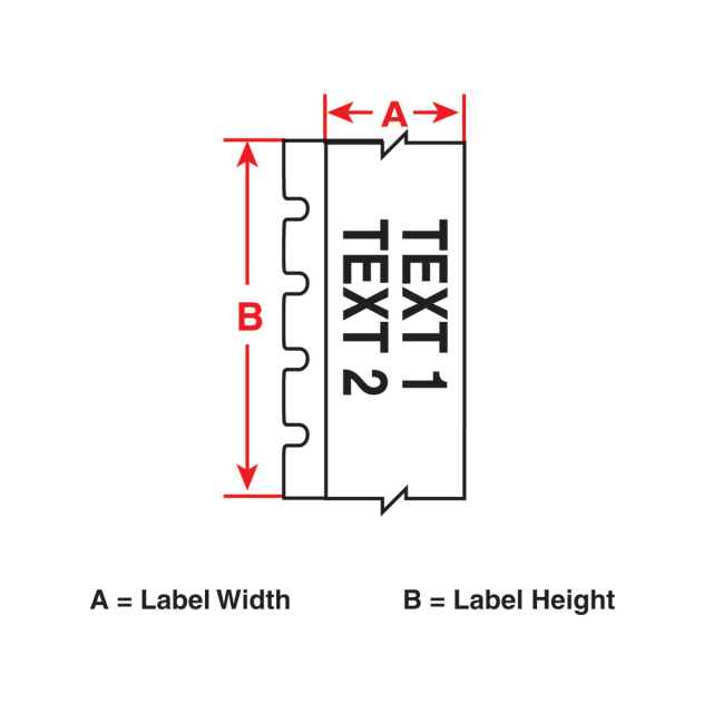 Black/Orange Tape Cartridge, 30 ft. D22664