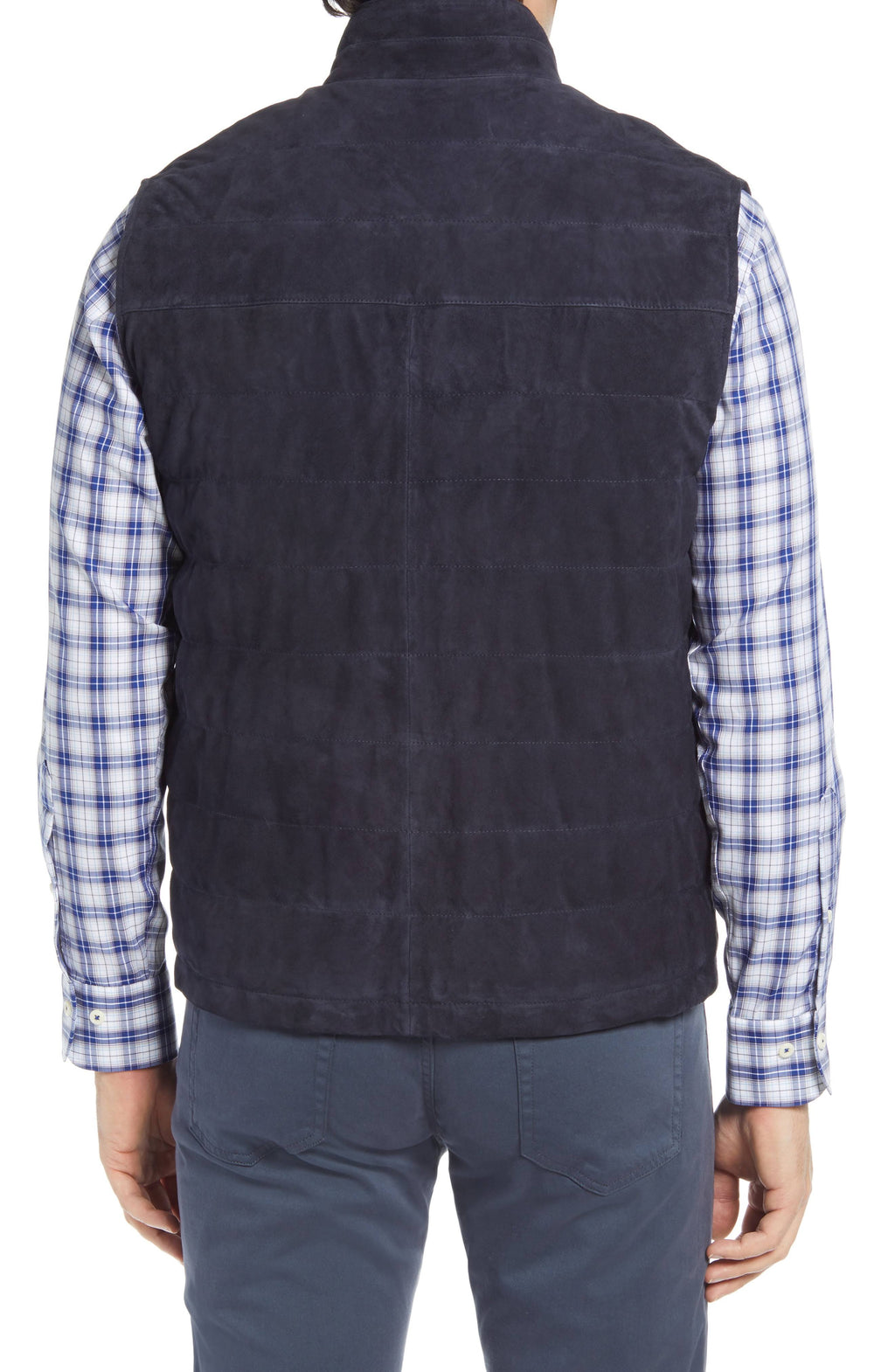 Blue Suede Vest T19120