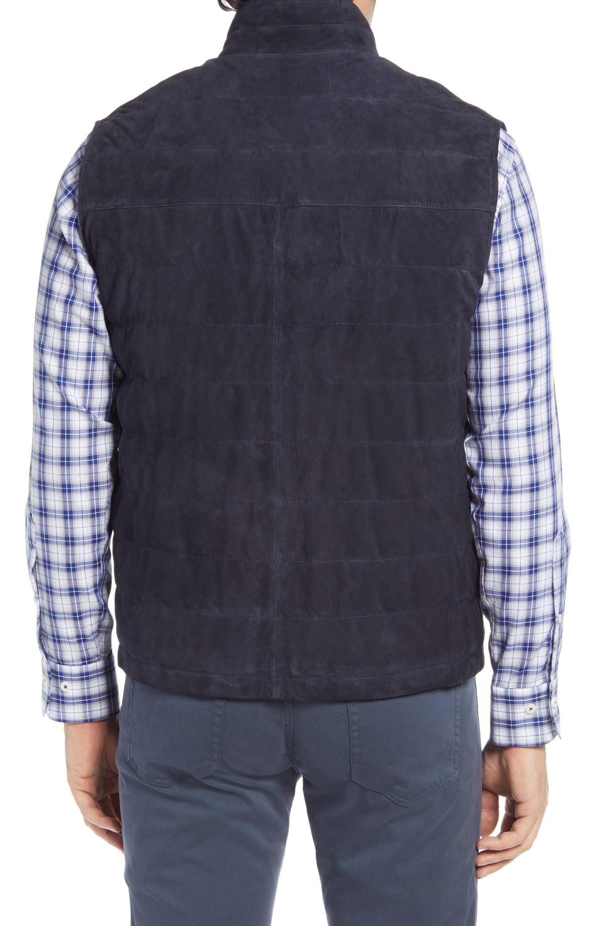Blue Suede Vest T19120