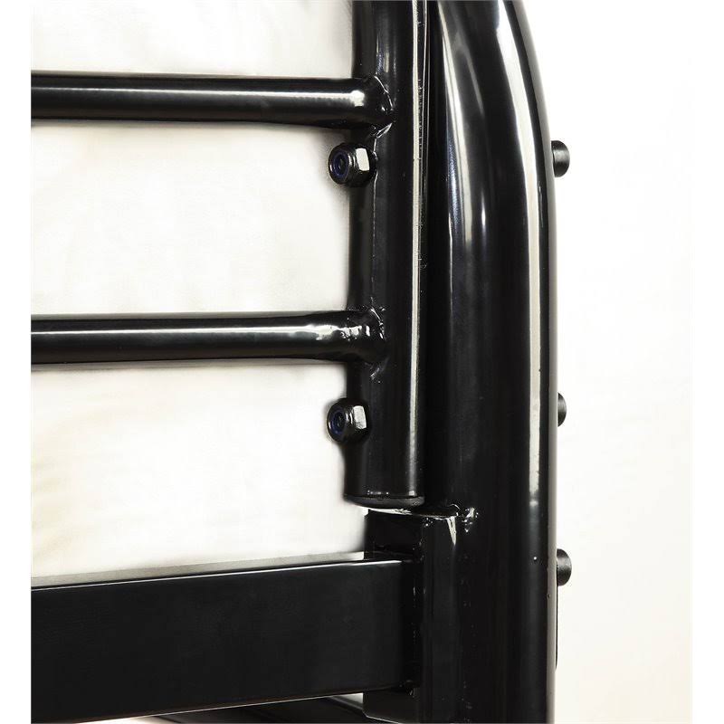 Black Metal Twin Over Futon Bunk Bed J551