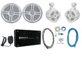 6.5" 800w Marine Boat Speakers with Amp and Wire Kit I1343