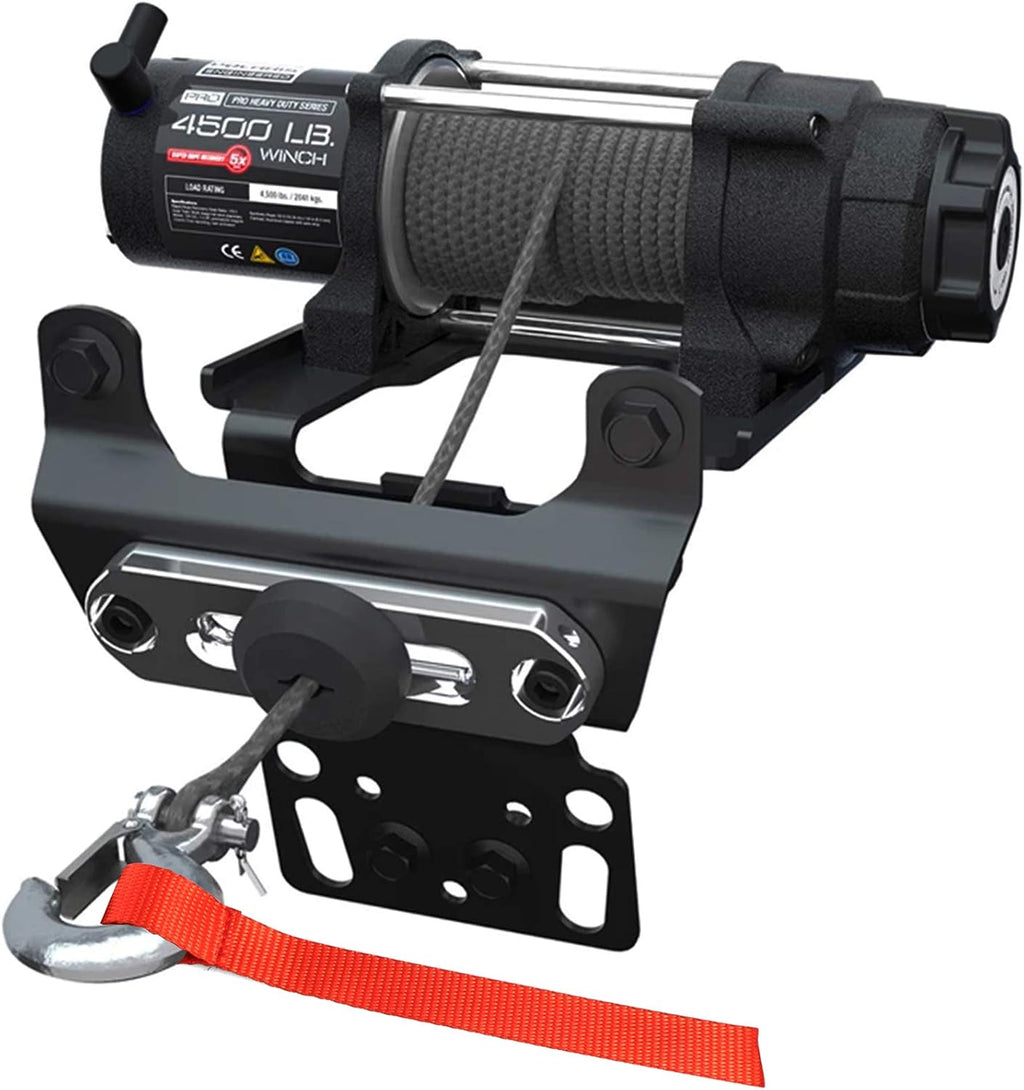 Synthetic Winch Rope Kit 1/4 x 50' 8200 Ibs with Snap Hook and Rubber Stopper R390
