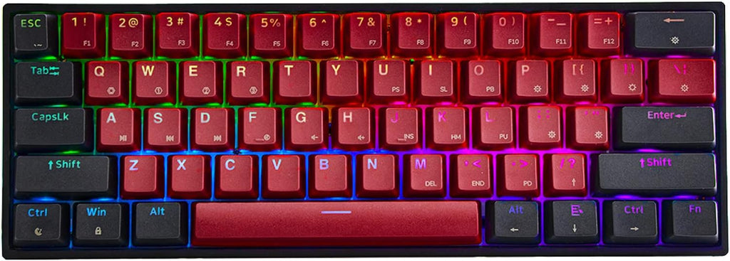 Pink 61 Keys 60% Hot Swappable Mechanical Keyboard Y166951