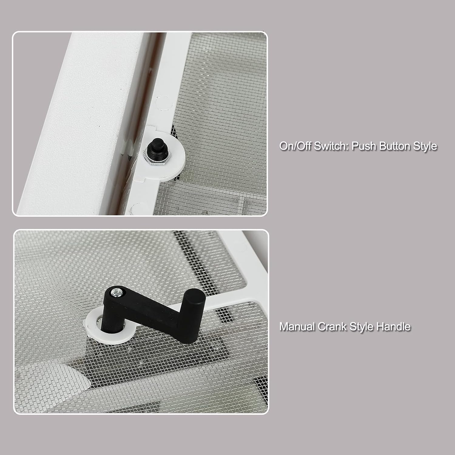 White Lid 12V RV Roof Vent with Fan M18776