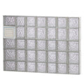 Ice Pattern Frameless Replacement Glass Block Window Y568149