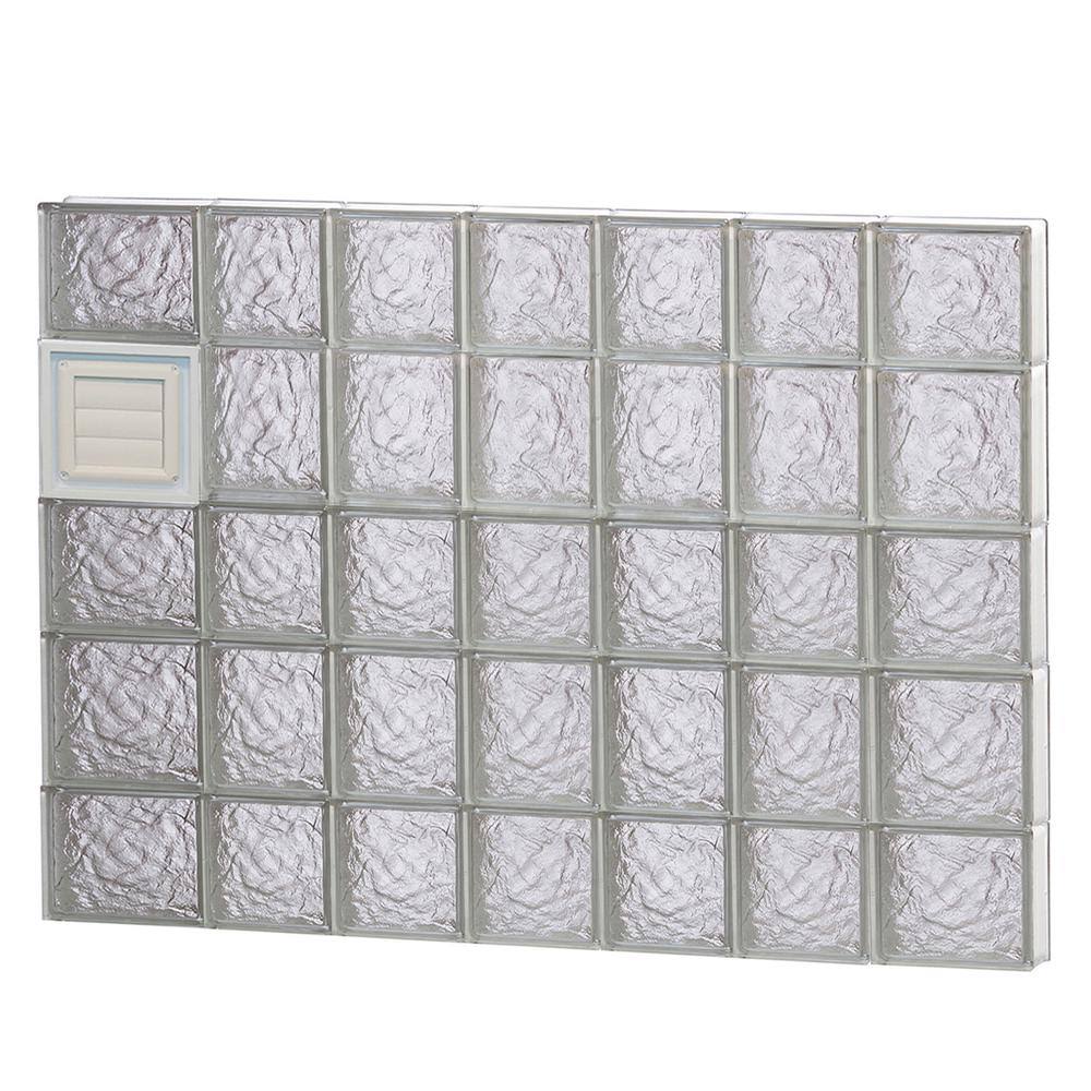 Ice Pattern Frameless Replacement Glass Block Window Y568149
