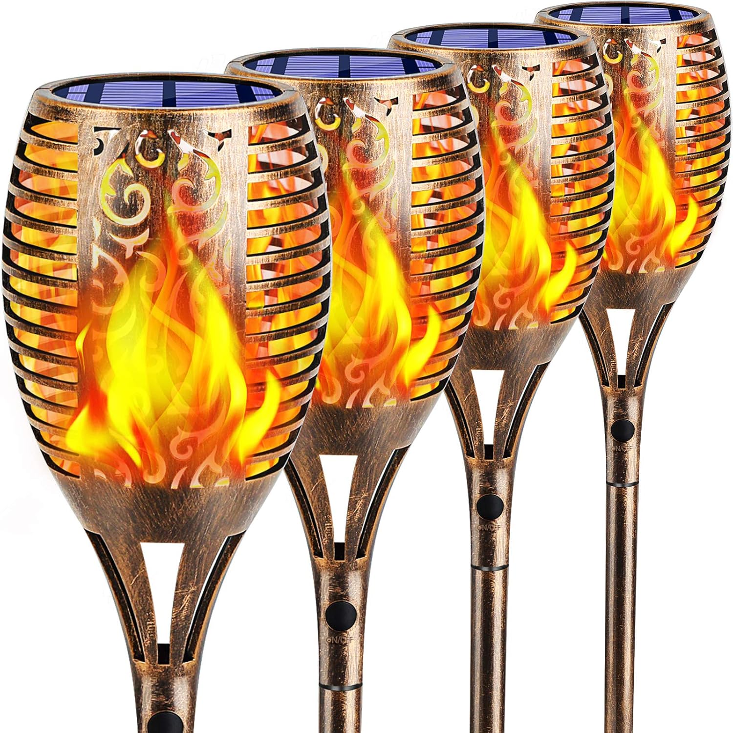 4 Pack Solar Powered Outdoor Lights M6463