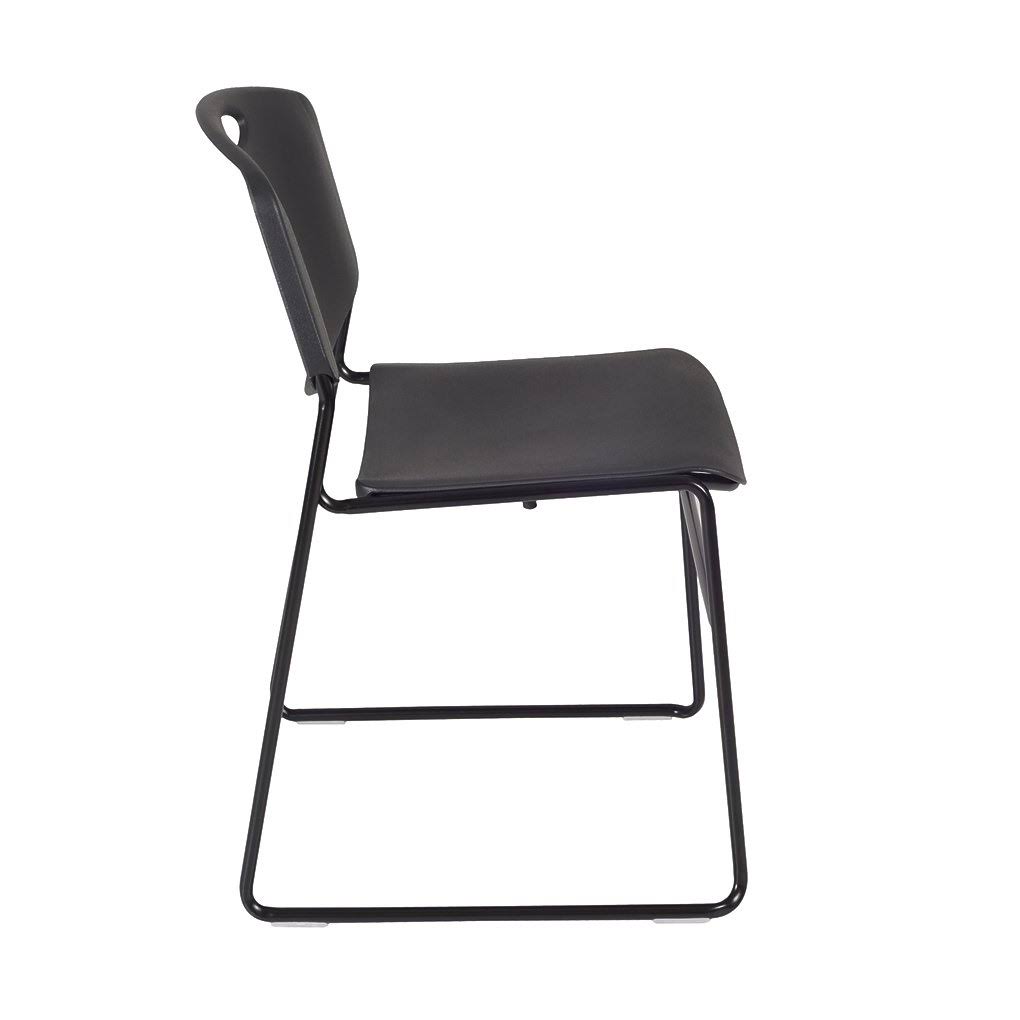 Square Breakroom Table with 4 Stack Chairs O9642