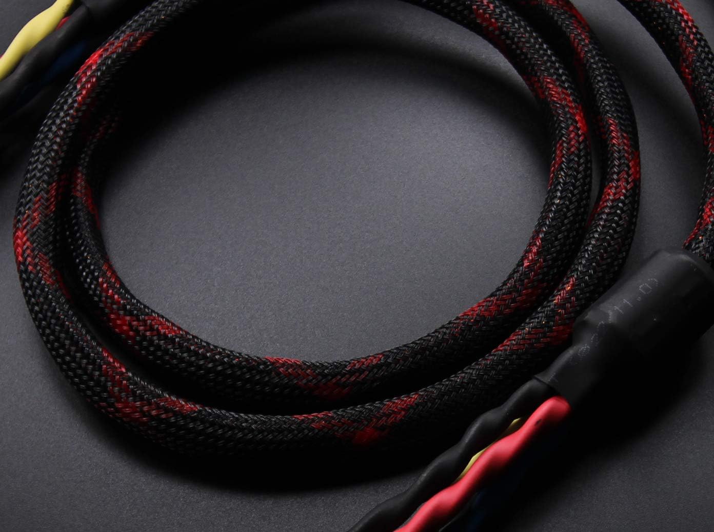 Speaker Cable 1pair Set (Total 16 Banana Plugs) 2.5M (8.2ft) Pack of 2 D729168