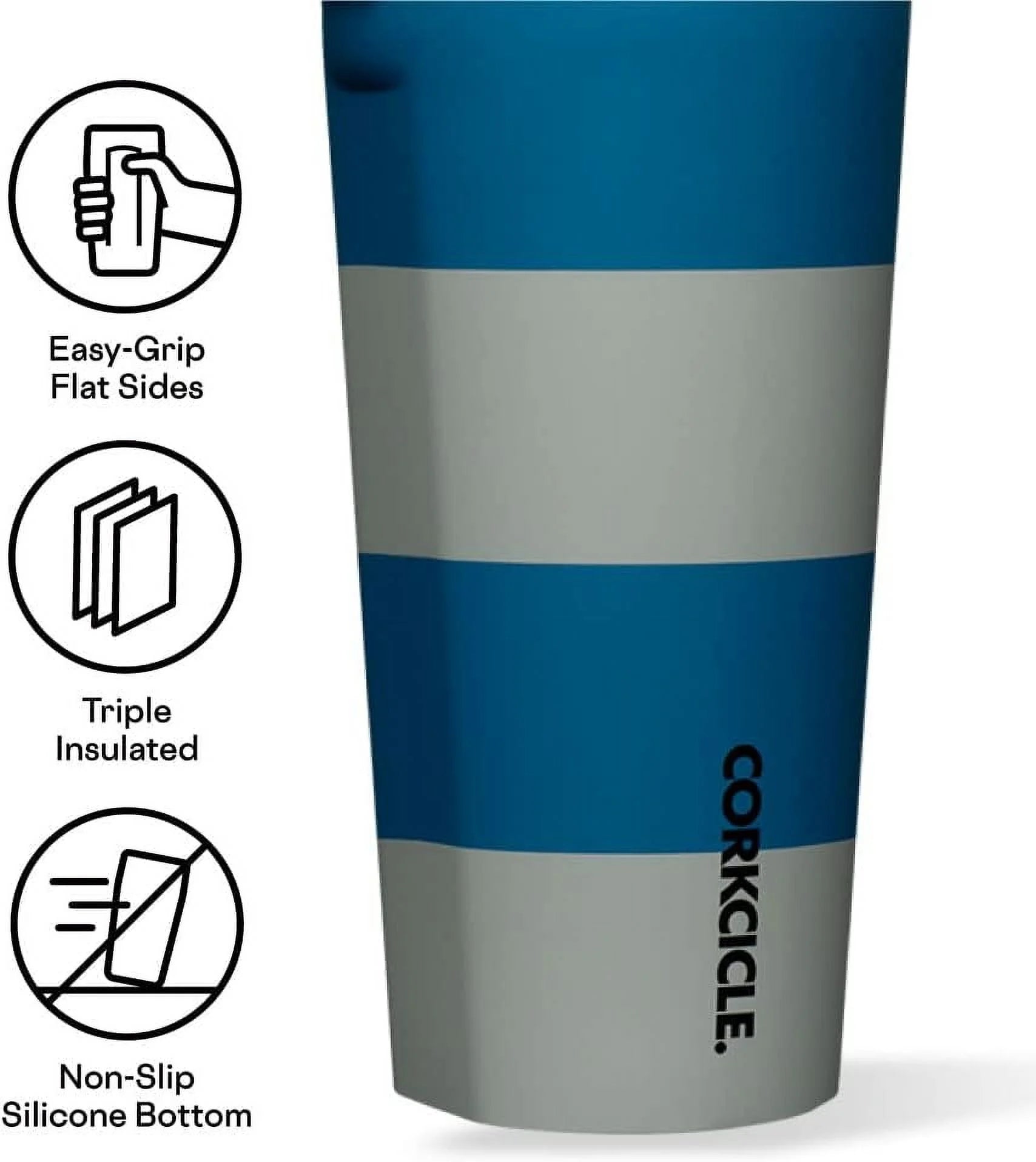 Insulated Water Bottle With Lid, 16 Oz E265913