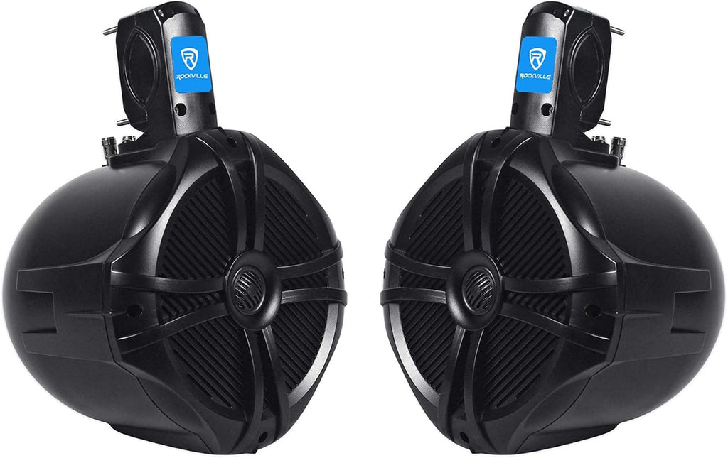 Black 6.5" 250w Marine Wakeboard Tower Speakers J847