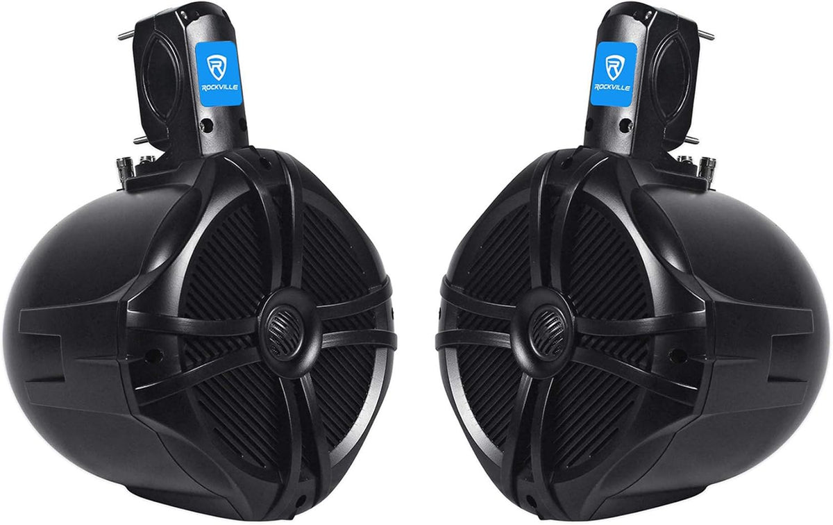 Black 6.5" 250w Marine Wakeboard Tower Speakers J847