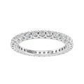 10k White Gold Eternity Band Ring F220